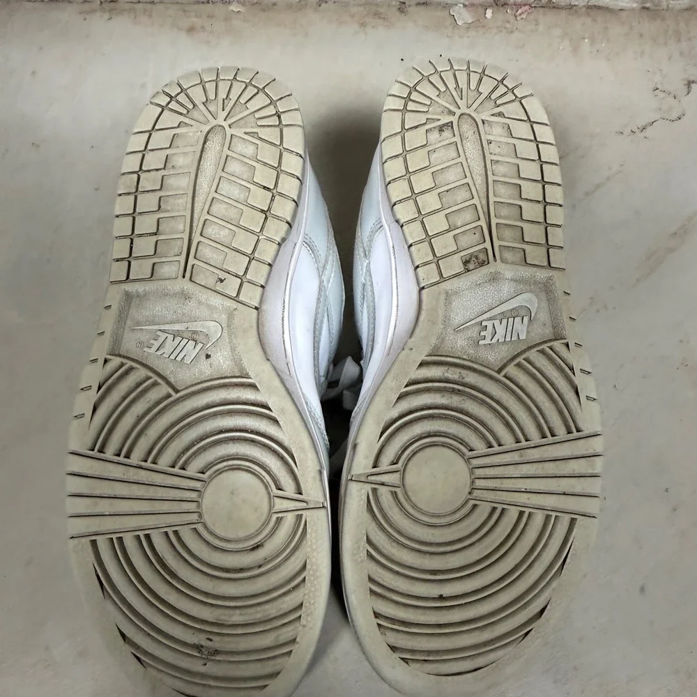 Nike‎ Dunk Low Grey Fog White Leather Sneakers DD1503-103 Womens 8.5